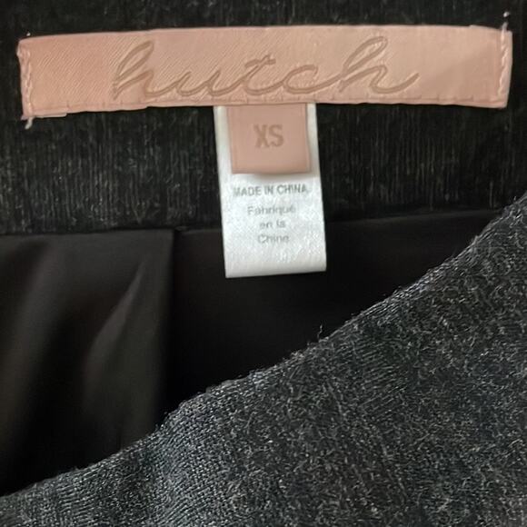 Anthropologie Hutch A-line Mini Skirt Side Pockets Charcoal Gray Size XS - Picture 5 of 8